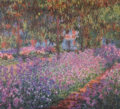 Claude Monet The Artist's Garden at Giverny (san30) Norge oil painting art